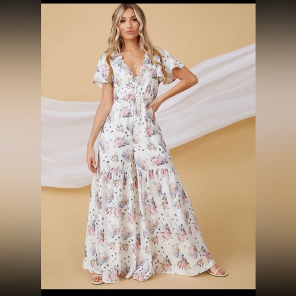 SHEIN Pants - NWOT boho wide leg jumpsuit